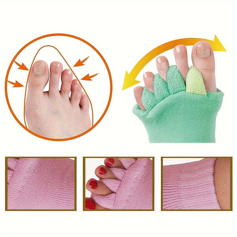 Toe Separator Socks Foot Alignment Toeless Socks