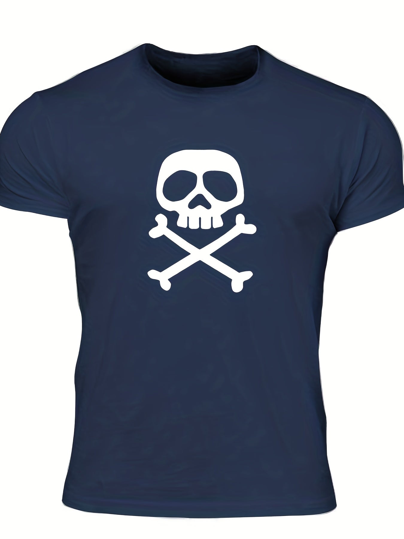 Men's Skull Print T Shirt for Summer Outdoor Activities