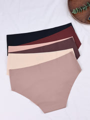 6pcs Seamless Stretchy Briefs Comfy Women's Panties