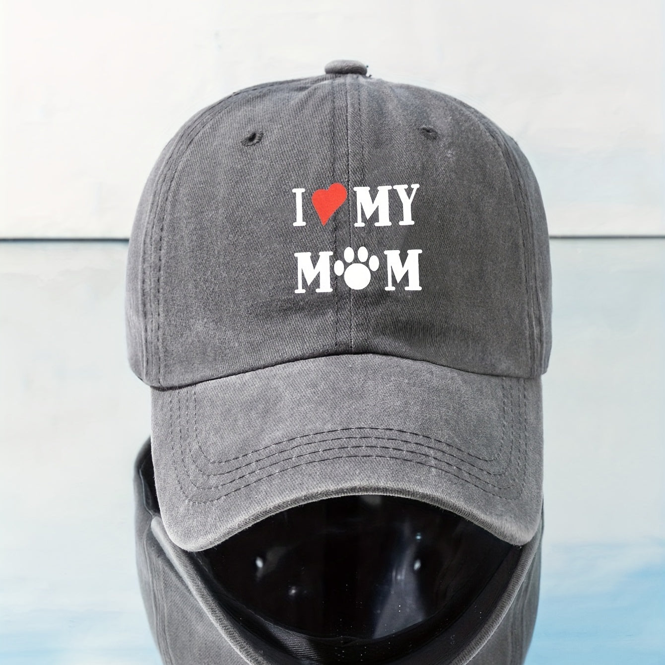 Mom Washed Baseball Cap Outdoor Sunshade Peaked Cap