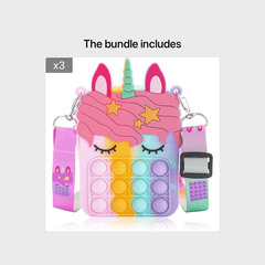 Unicorn Coin Purse for Girls - Silicone Toys for Children