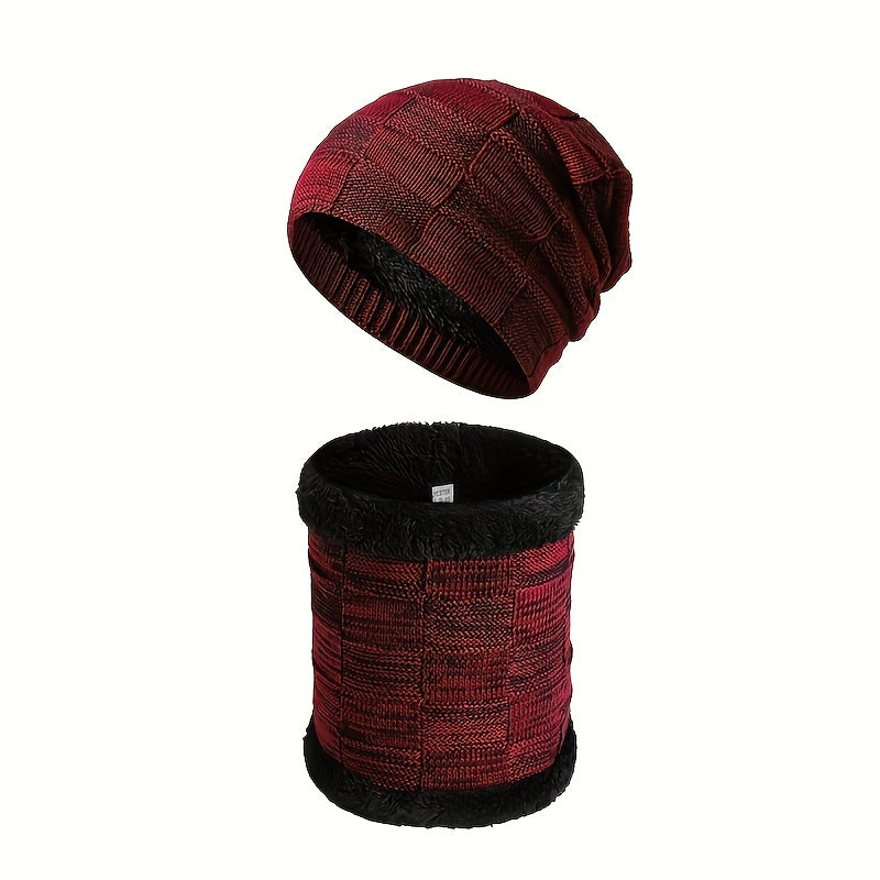 Winter Knitted Hat With Warmer for Fishing Skiing