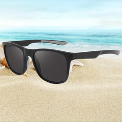 Men's Polarized Sport Sunglasses Double Square Frame + Case