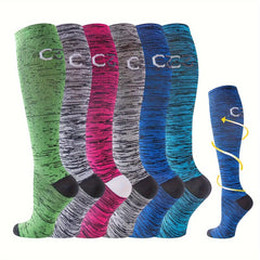 C3 Compression Socks For Women Men Nursing Running Travel Knee High Socks