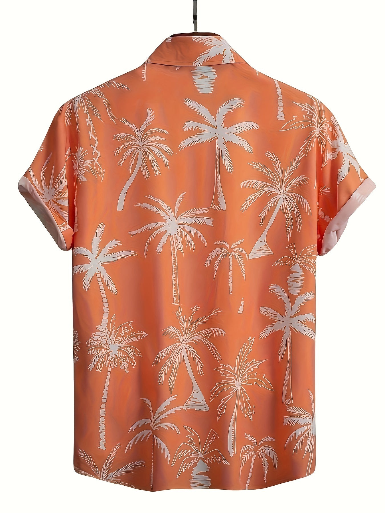 Hawaiian Coconut Pattern Men's Short Sleeve Shirt
