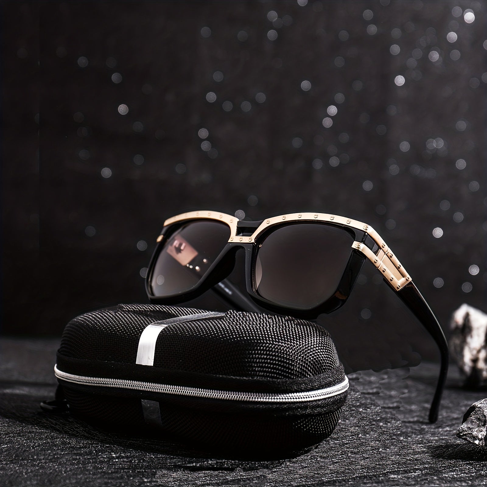Men's Square Frame Sunglasses Steampunk UV Protection