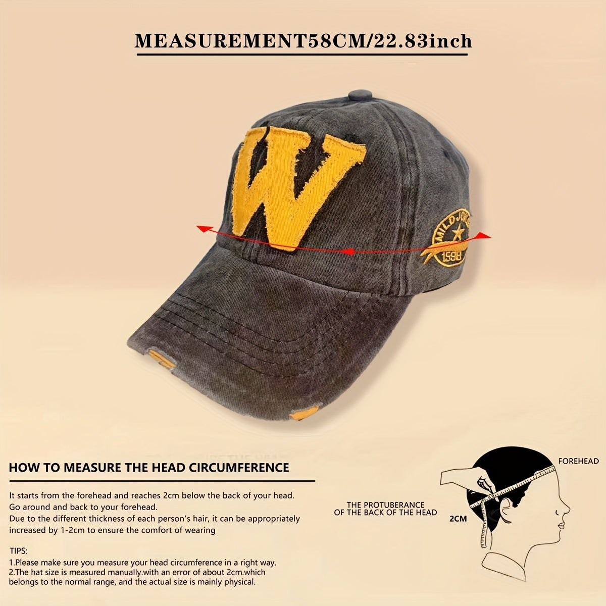 Letter Embroidered Print Adjustable Baseball Cap Outdoor Sport