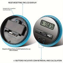 Digital Coin Counting Money Jar 800 Capacity Kids Piggy Bank Fits All US Coins