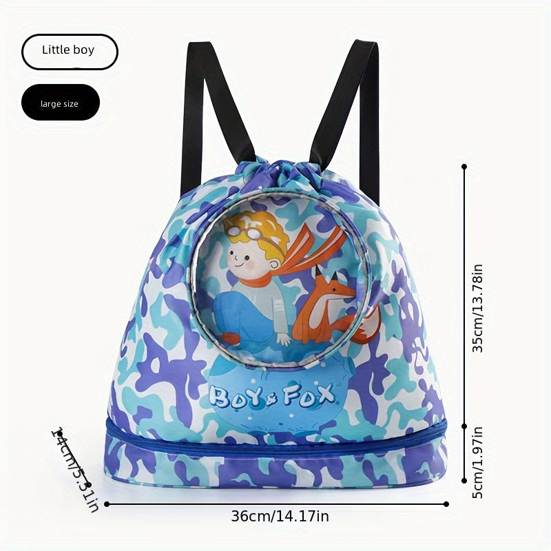 Kids Swimming Bag Waterproof Storage Beach Shoulder Bag