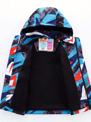 Waterproof Windproof Hooded Reflective Jacket Ski Coat