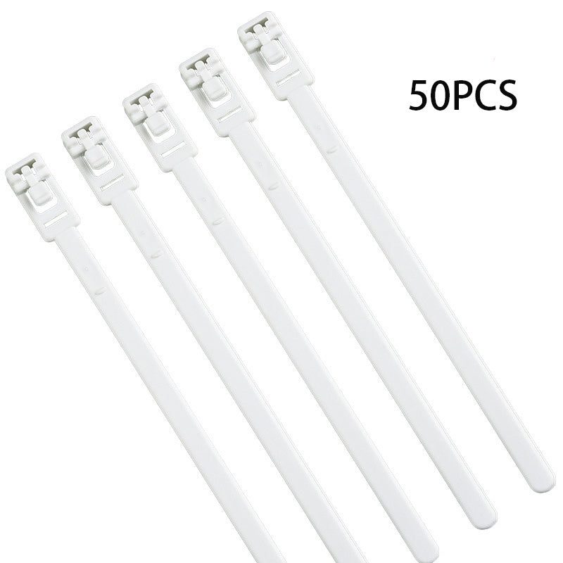 50pcs Reusable Self-Locking Cable Ties Fasten Tension Wire Wrap Straps