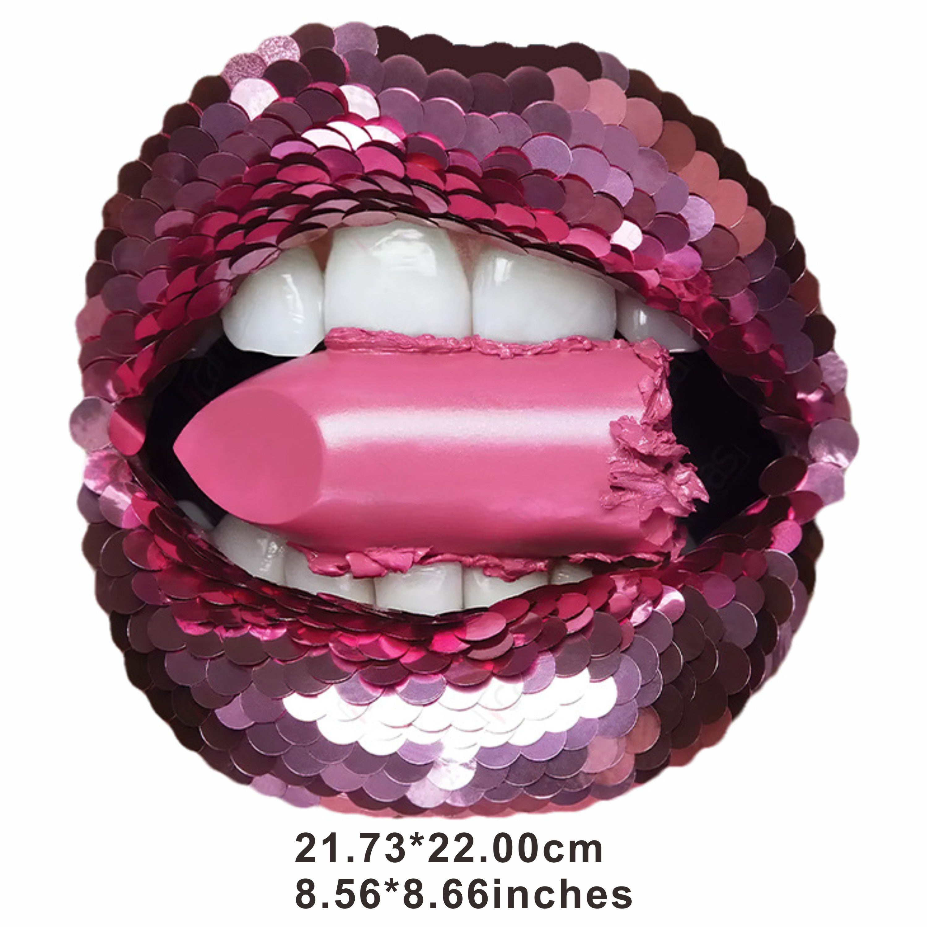 Sequin Lip Heat Transfer Stickers Iron On DIY Accessories