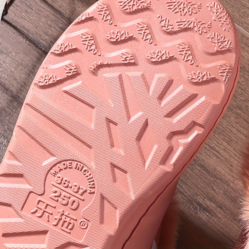 Women's Waterproof Plush Slipper Shoes Winter Warmth