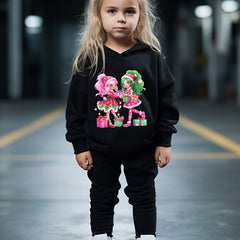 OERYUI Girls Boys Christmas Girls & Presents Print Hoodies Pants Set