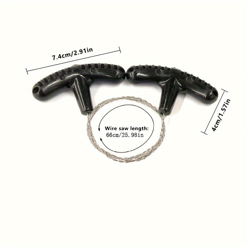 Portable Steel Wire Saw for Camping and Emergencies Lightweight Survival Tool