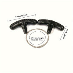 Portable Steel Wire Saw for Camping and Emergencies Lightweight Survival Tool
