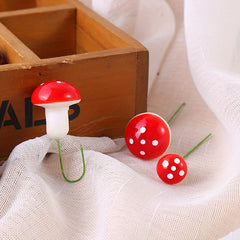30pcs Colorful Mini Foam Mushrooms DIY Christmas Decorations