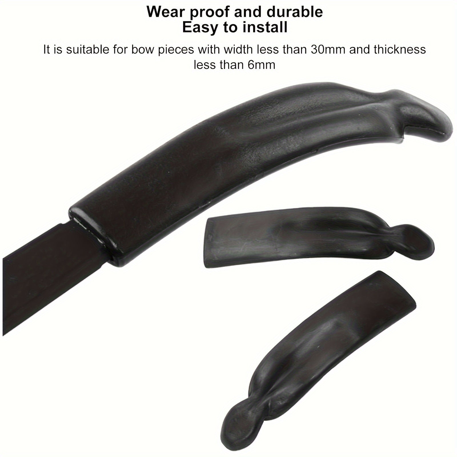 2pcs ABS Recurve Bow Limb Tip Guard Easy Installation
