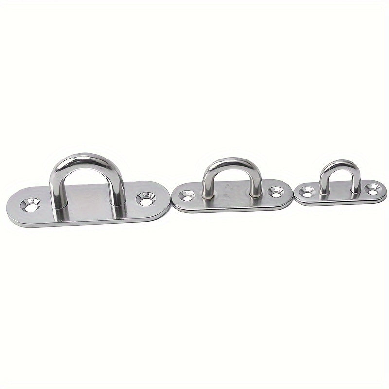 1pc Oval Pad Eye Marine Deck Hardware 304 M6 Heavy Duty Wall Mount Ceiling Hook