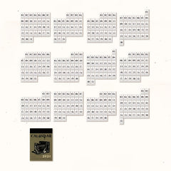 365 Days Retro Desk Calendar Journal Material Decorative Collage Bottoming