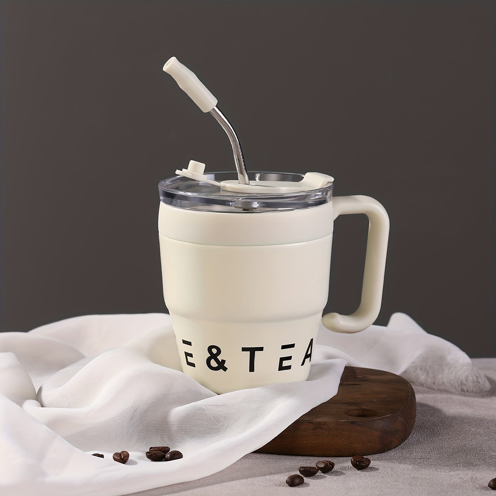 16oz Portable Coffee Cup Stainless Steel Insulated Mug