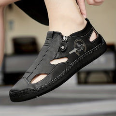 Men's Closed Toe Sandals Durable Non Slip Outdoor Hiking Trekking Sandals