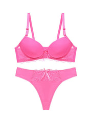 Sexy Lace Lingerie Set Comfortable Stretch Bra & Cheeky Panties