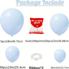 Pastel Balloons Garland Arch Kit 85pcs Different Sizes Matte Latex Balloons