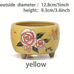 Hand Painted Yanxi Flowerpots Creative & Breathable