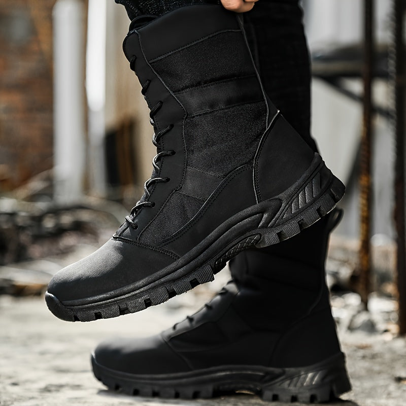 Men's Military Style Hiking Boots Non Slip Lace Up Durable Shoes