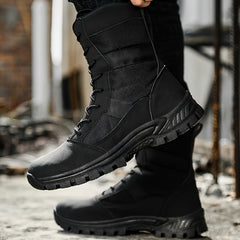 Men's Military Style Hiking Boots Non Slip Lace Up Durable Shoes