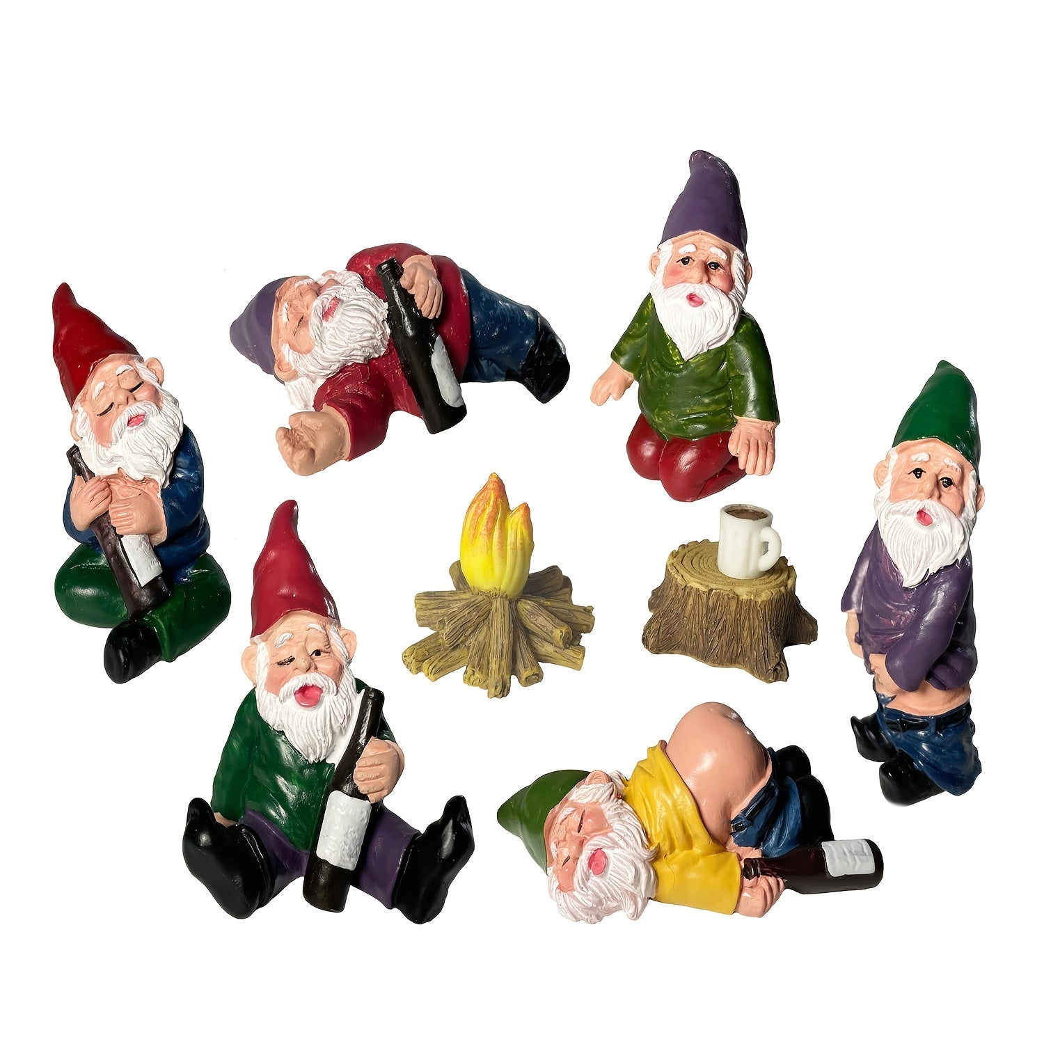 Drunken Gnomes Dwarf Garden Decor Outdoor Decorations Gift For Women
