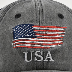 American Flag Baseball Cap Embroidered Sun Visor
