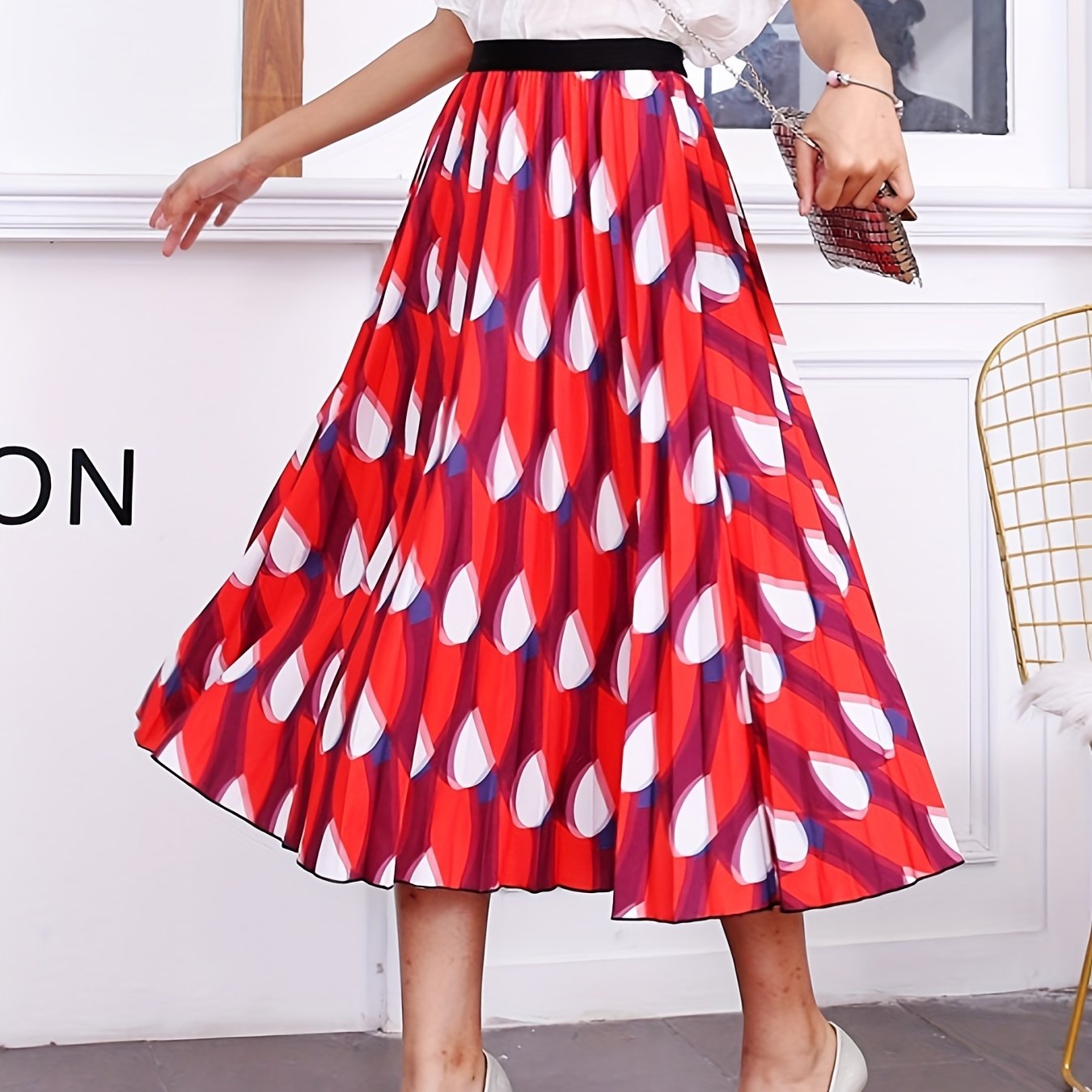 High Waist Pleated Skirt for Spring & Summer
