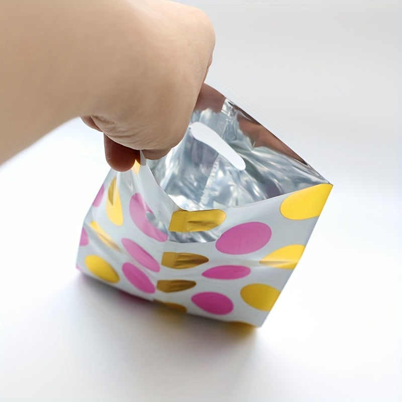 10pcs Golden Polka Dot Candy Bags Treat Party Favor Goodie Bags