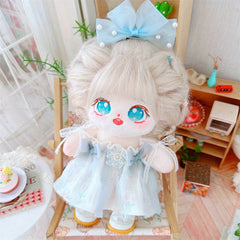 7.87in Cotton Flower Doll: Strap Skirt, Bow, Princess Shoes, Bridesmaid Gift