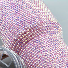 Crystal Tumbler with Handle 40oz Stainless Steel Rhinestone Stanleys Tumbler