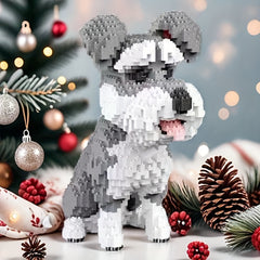 2100pcs Schnauzer Building Blocks Set for Room Decoration