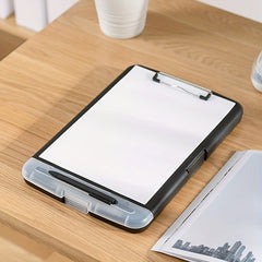 Multifunctional A4 Paper Storage Box with Pen Slot