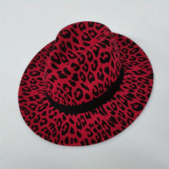 Leopard Print Jazz Hats for Men and Women