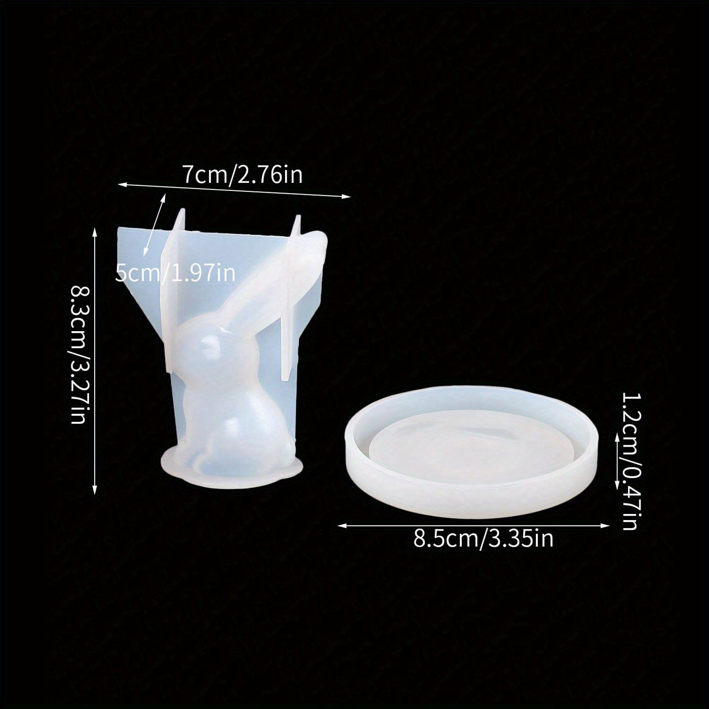 Epoxy Resin Silicone Mold 3D Rabbit Ring Holder DIY Craft