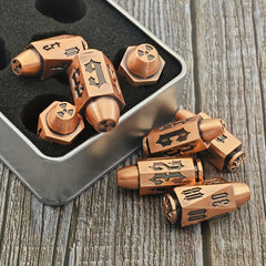 Metal Solid Mechanical Style Polyhedron Dice For RPG Birthday Gift