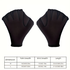 Non-slip Swimming Webbed Gloves Unisex Sports Hand Fins