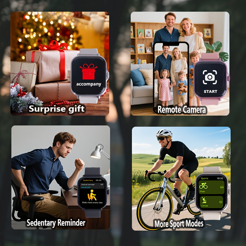 HD Touchscreen Smartwatch, Calling, Alerts, Music Playback