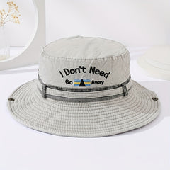 Wide Brim Denim Bucket Hat for Outdoor Sports Unisex