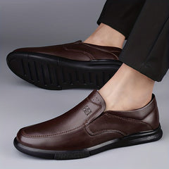 Men's Chinese Characters Embossed Loafer Shoes
