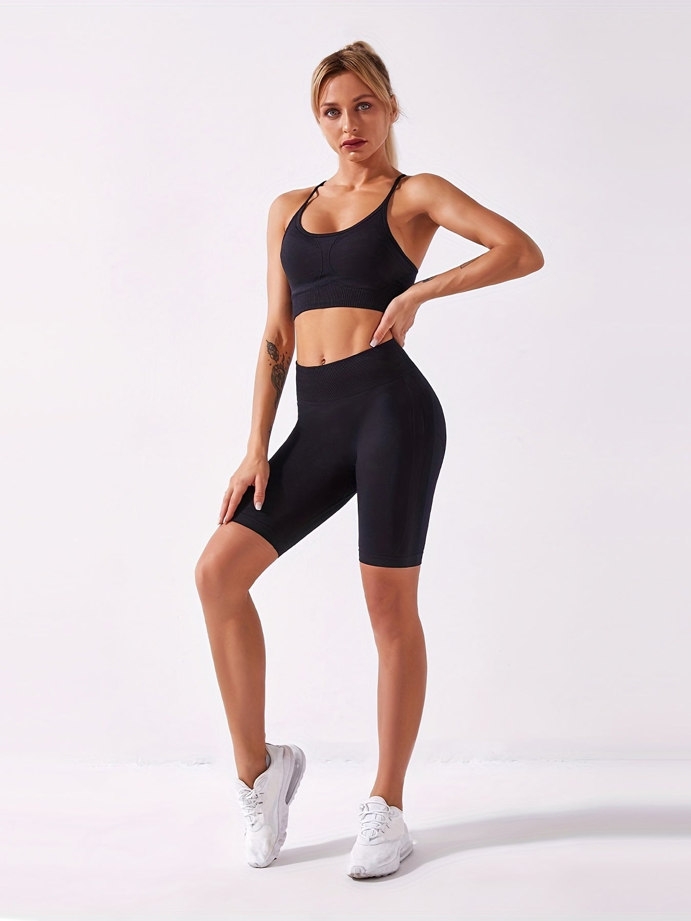 High Stretch Yoga Biker Shorts Seamless Butt Lift Fitness
