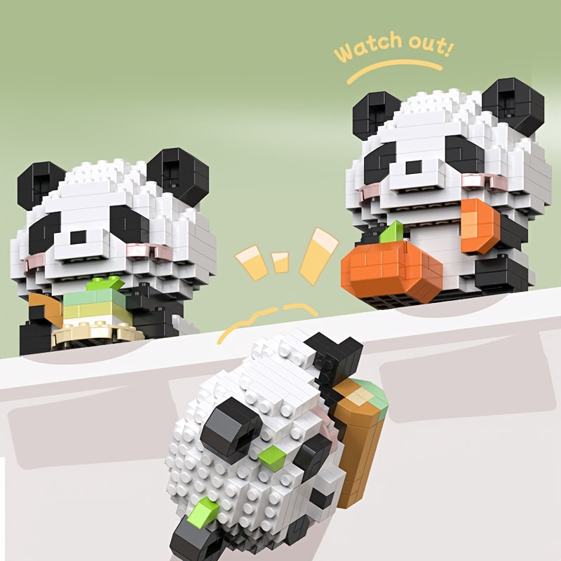 Panda Animal Model Building Blocks Set - DIY Construction Toy