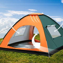 Quick 2 Person Pop Up Tent Fully Automatic Sunshade Rainproof Portable