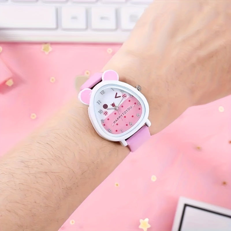 Kids Cartoon Quartz Watch Colorful Pointer Alloy Wrist Watch Gift